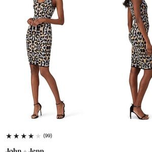 John + Jenn Black Sleeveless Bodycon Mini Dress NWOT